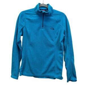 The North Face Pullover Womens Medium Blue Polartec Fleece Half Zip